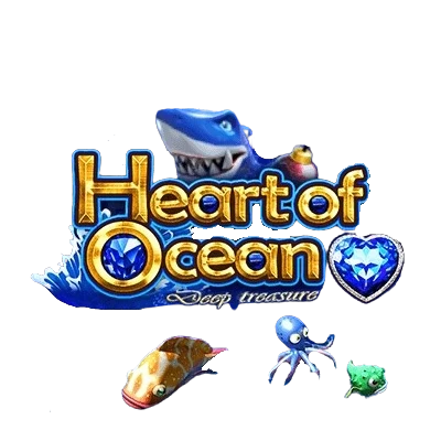 Heart of Ocean Fish peli Funky Games oikealla rahalla logo